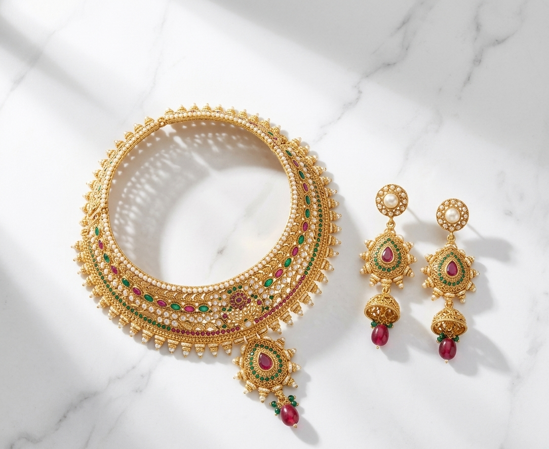 Kundan Bridal Choker Set VishaalMart