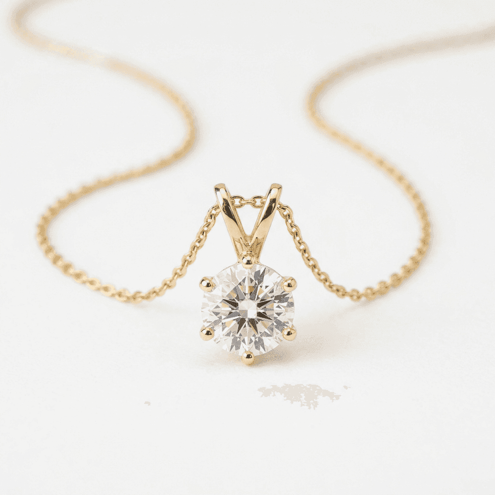 Gold Dolphin Diamond-Cut CZ Pendant Necklace Set with Earring view 2