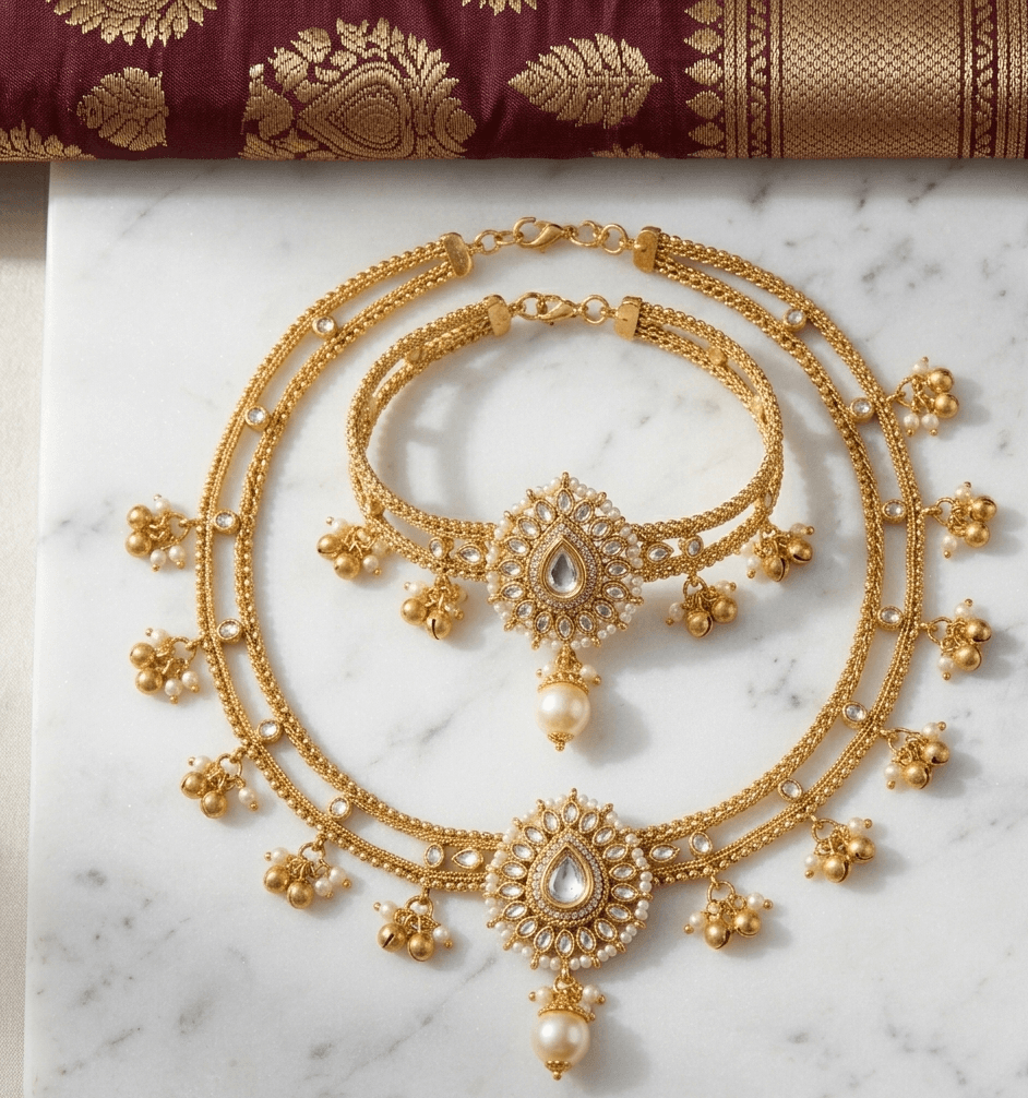 Heavy VishaalMart Rajasthani Kundan Haar
