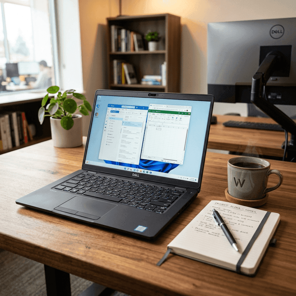 Choosing a refurbished laptop workspace VishaalMart Jaipur